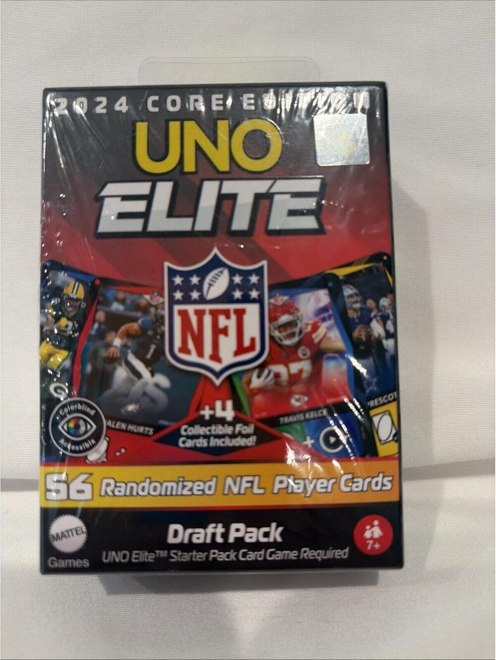 New Sealed UNO Elite NFL 2024 Core Edition Draft Pack Extension Expansion Pack